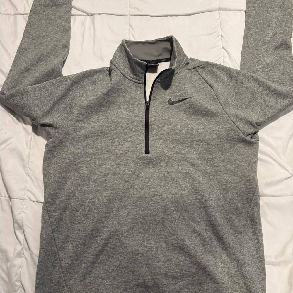 Nike Gray Zip Up Men's Sweater